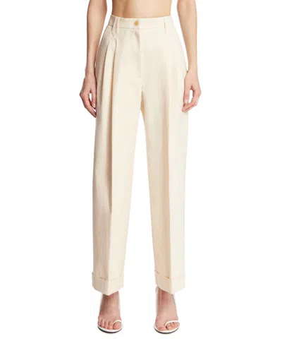 Umit Benan White Vittoria Work Trousers