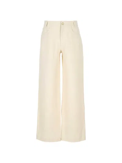Umit Benan Wide-leg Trousers In Neutral
