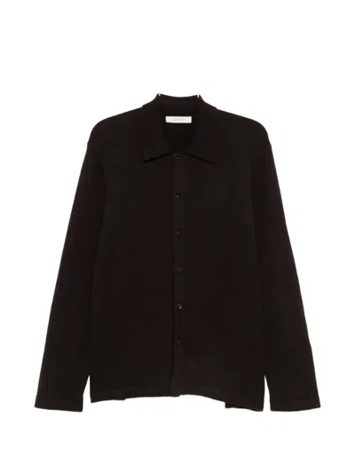 Umit Benan Winter Sunset Button-up Long-sleeve Cardigan In Black