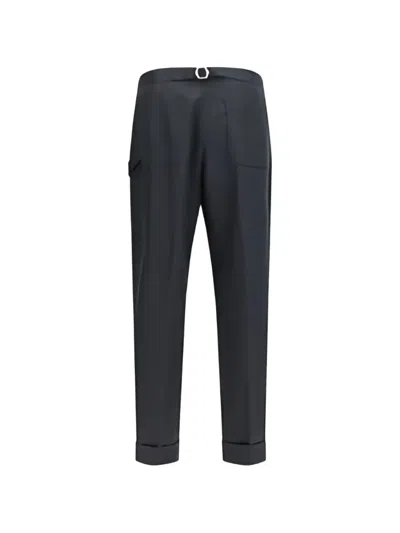 Umit Benan Wool Tailored Trousers In Gray