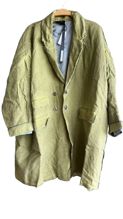 Umit Unal Women's Linen Quarter Sleeve Jacket In Green