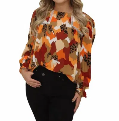 Umorger Abstract Printed Blouse In Multi