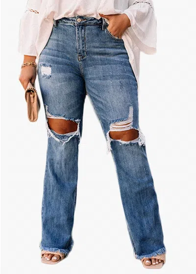 Umorger Distress Me Out Jeans In Blue