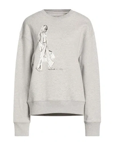 Un Artig Ute Nonnenmacher Un_artig Ute Nonnenmacher Woman Sweatshirt Light Grey Size L Organic Cotton, Recycled Polyester In Gray