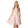 Un Deux Trois Kids' Girl's Pleated Floral Racerback Dress In Pink