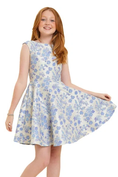 UN DEUX TROIS UN DEUX TROIS CAP SLEEVE BOAT NECK DRESS IN LONGER LENGTH