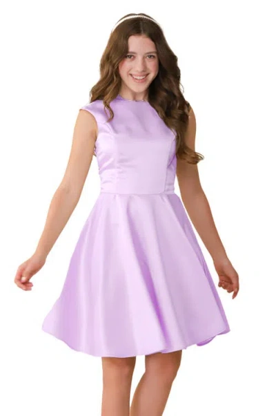 UN DEUX TROIS UN DEUX TROIS CAP SLEEVE BOAT NECK DRESS IN LONGER LENGTH