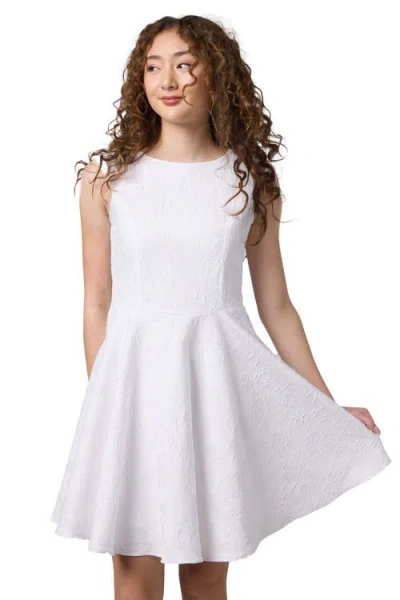UN DEUX TROIS UN DEUX TROIS CAP SLEEVE BOAT NECK DRESS IN LONGER LENGTH
