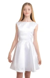 Un Deux Trois Kids' Floral Embroidered Dress In Neutral