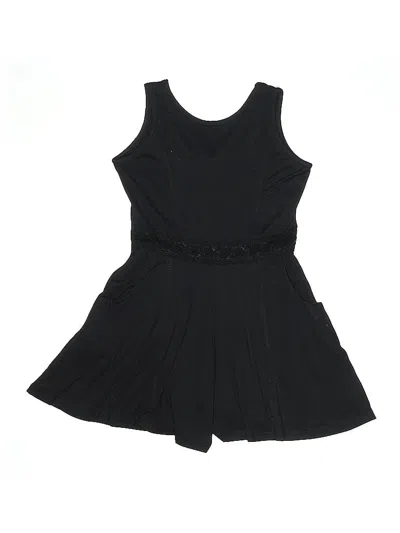 Pre-owned Un Deux Trois Kids' Dress In Black