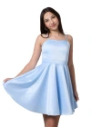 Un Deux Trois Kids'  Fit And Flare Party Dress In Blue