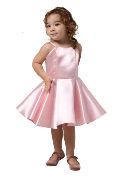 Un Deux Trois Kids'  Fit And Flare Party Dress In Pink