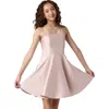 Un Deux Trois Kids'  Fit And Flare Party Dress In Pink
