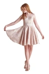 Un Deux Trois Kids'  Fit And Flare Party Dress In Pink
