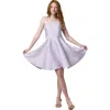 Un Deux Trois Kids'  Fit And Flare Party Dress In Purple