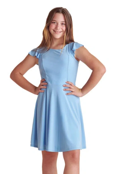 UN DEUX TROIS UN DEUX TROIS FLUTTER SLEEVE DRESS