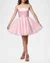 Un Deux Trois Girl's Satin & Tulle Party Dress In Light Pink