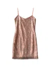UN DEUX TROIS GIRL'S SEQUIN-EMBELLISHED FITTED DRESS