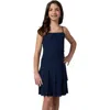 Un Deux Trois Kids'  Glitter Bow Back Tiered Dress In Black