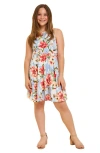 UN DEUX TROIS KIDS' FLORAL RACERBACK DRESS