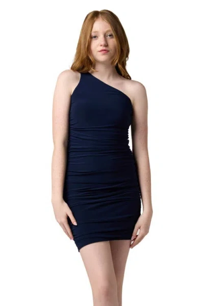 UN DEUX TROIS UN DEUX TROIS ONE SHOULDER RUCHED DRESS