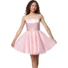 Un Deux Trois Girl's Satin & Tulle Party Dress In Blue