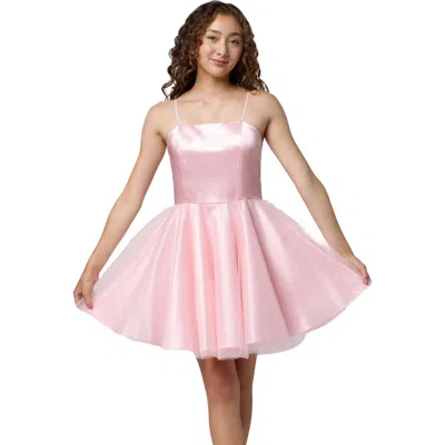 UN DEUX TROIS UN DEUX TROIS SATIN AND TULLE PARTY DRESS