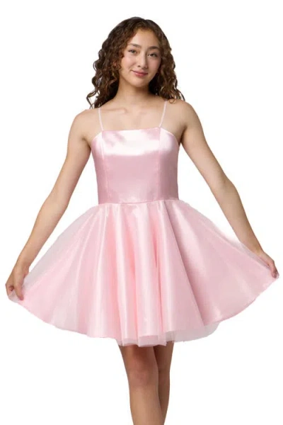 UN DEUX TROIS UN DEUX TROIS SATIN AND TULLE PARTY DRESS