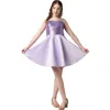 Un Deux Trois Girl's Sequin & Satin Combo Dress In Blue