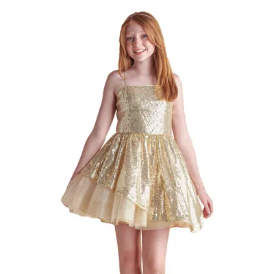 UN DEUX TROIS UN DEUX TROIS SEQUIN PEEK-A-BOO-DRESS