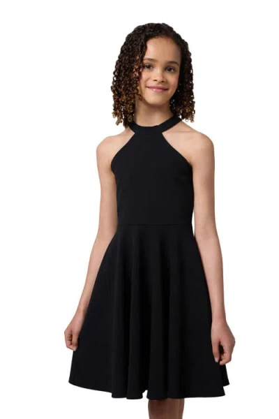UN DEUX TROIS UN DEUX TROIS SKATER HALTER DRESS