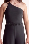 Un Deux Trois Kids'  Stretchy Beaded Belt In Black