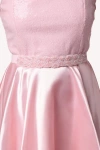 Un Deux Trois Kids'  Stretchy Beaded Belt In Pink
