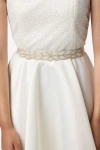 Un Deux Trois Kids'  Stretchy Beaded Belt In Metallic