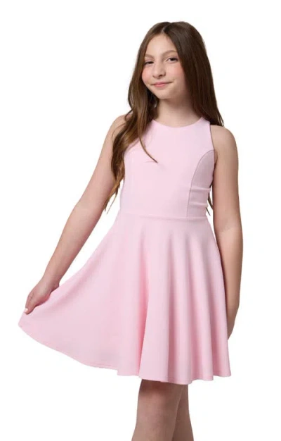 UN DEUX TROIS UN DEUX TROIS TEXTURED STRETCH RACERBACK DRESS