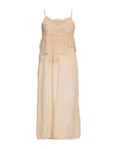 Un-namable Midi Dresses In Beige