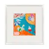 Un Poco Amalfi Beach Life Framed Silk