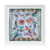 Un Poco Australian Biodiversity White Framed Silk In White