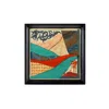 Un Poco Australian Pattern The Ghan %100 Silk Framed
