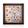 Un Poco Brown Framed Silk Art Fondant Au Chocolat Black In Brown