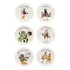 Un Poco Mamma Mia Limited Edition Porcelain Plate Set In Red