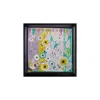 Un Poco Pink / Purple France Lavander Fields & Farm Car Silk Sqaure Scarf In Pink/purple