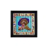 Un Poco Poodle Love Framed Silk Scarf In Multi