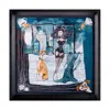 Un Poco Sophia Loren And Her Lovely Dog Framed Silk