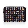 Un Poco Women's Black Woof Woof Laptop Sleeve 13" In Black