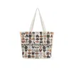Un Poco Women's Woof Woof Organic Cotton Shopping Bag