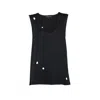 Una Berzina Women's Black Grunge-style Top With Holes In Black