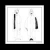 Una Berzina Women's Black / White Printed Scarf With Large Patterns "men" In Black