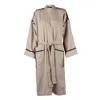 Una Berzina Women's Neutrals Beige Oversized Linen Kimono In Gray