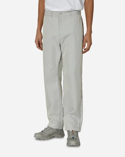 Unaffected Contrast Mesh Panel Trousers Light In Grey